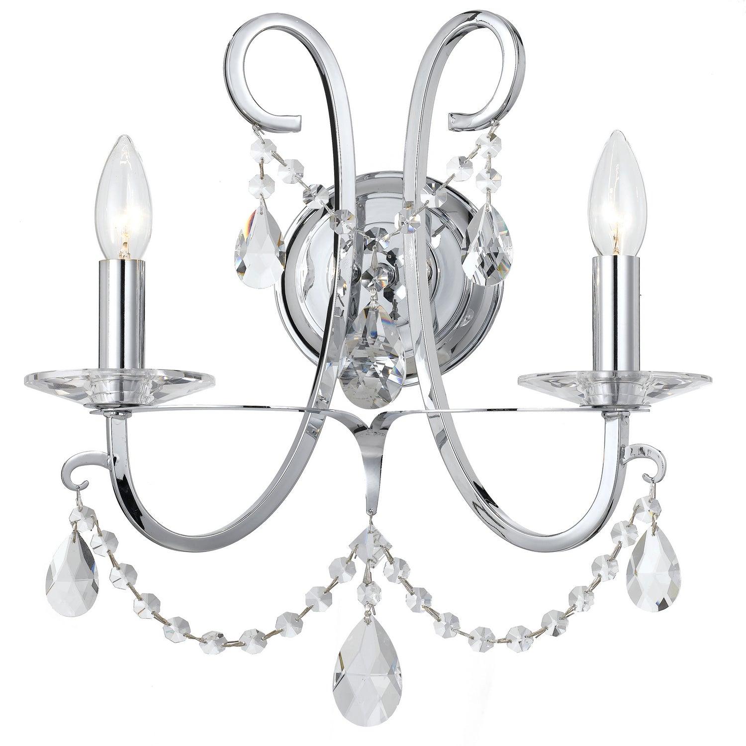 Crystorama - Othello Wall Sconce - 6822-CH-CL-MWP | Montreal Lighting & Hardware