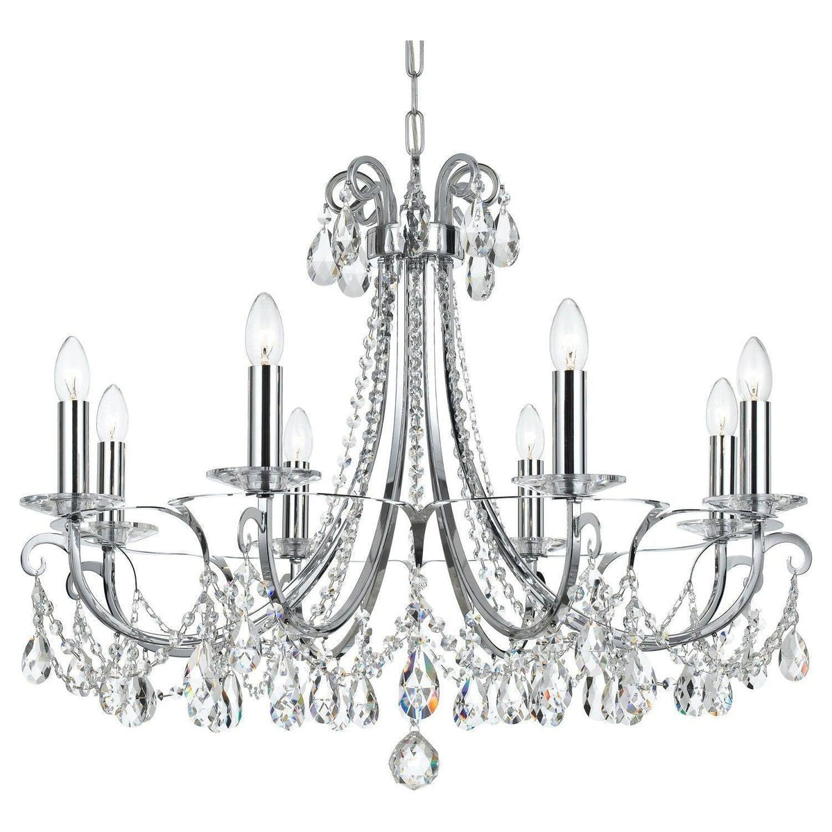 Crystorama - Othello Chandelier - 6828-CH-CL-SAQ | Montreal Lighting & Hardware