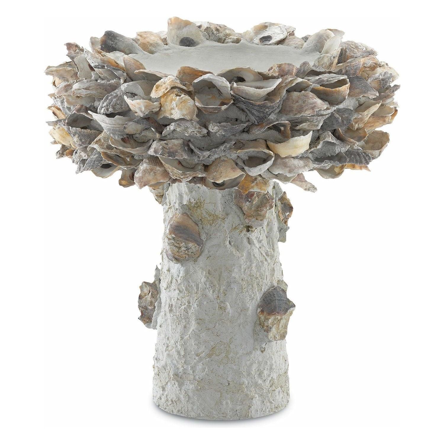 Currey and Company - Oyster Shell Bird Bath - 1200-0052 | Montreal Lighting & Hardware