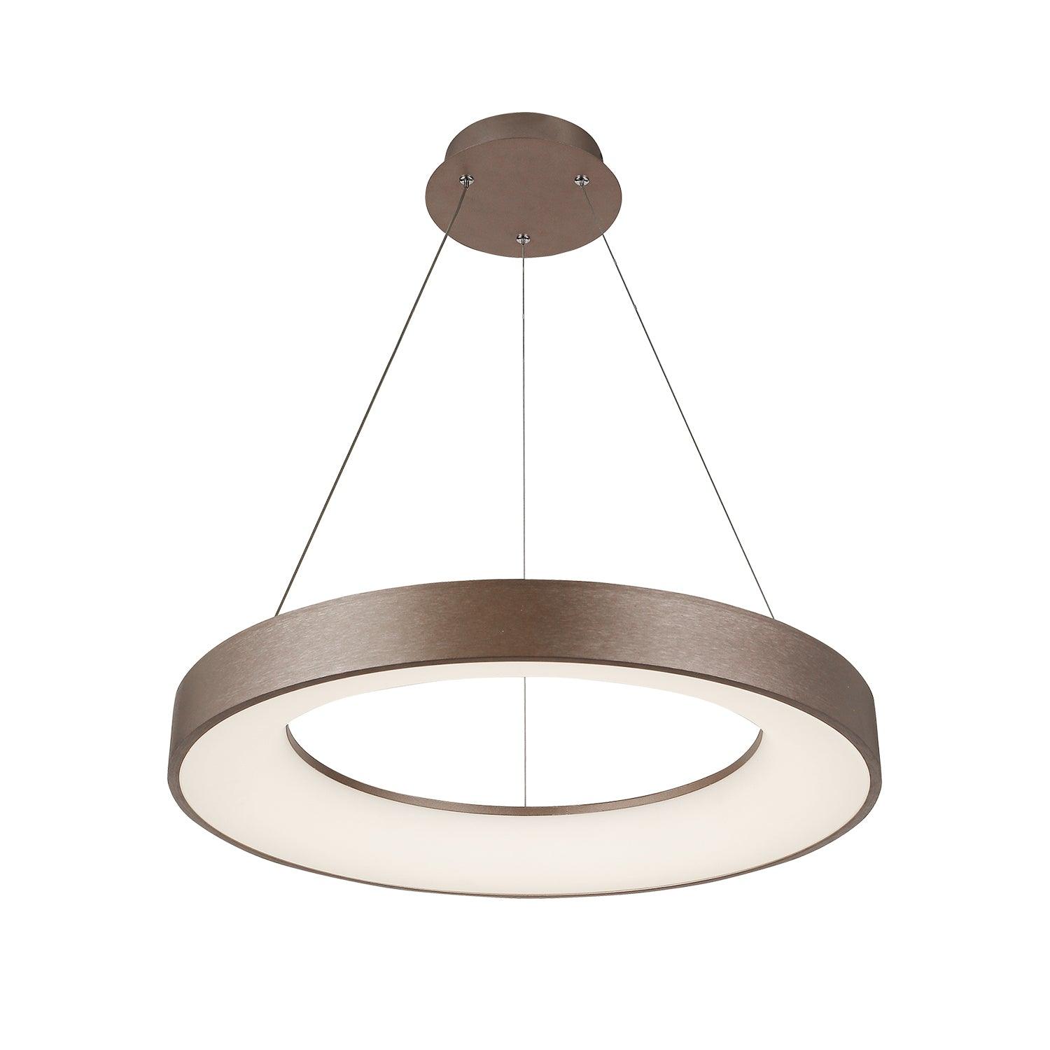 Justice Designs - Sway LED Pendant - ACR-4060-OPAL-LTBZ | Montreal Lighting & Hardware