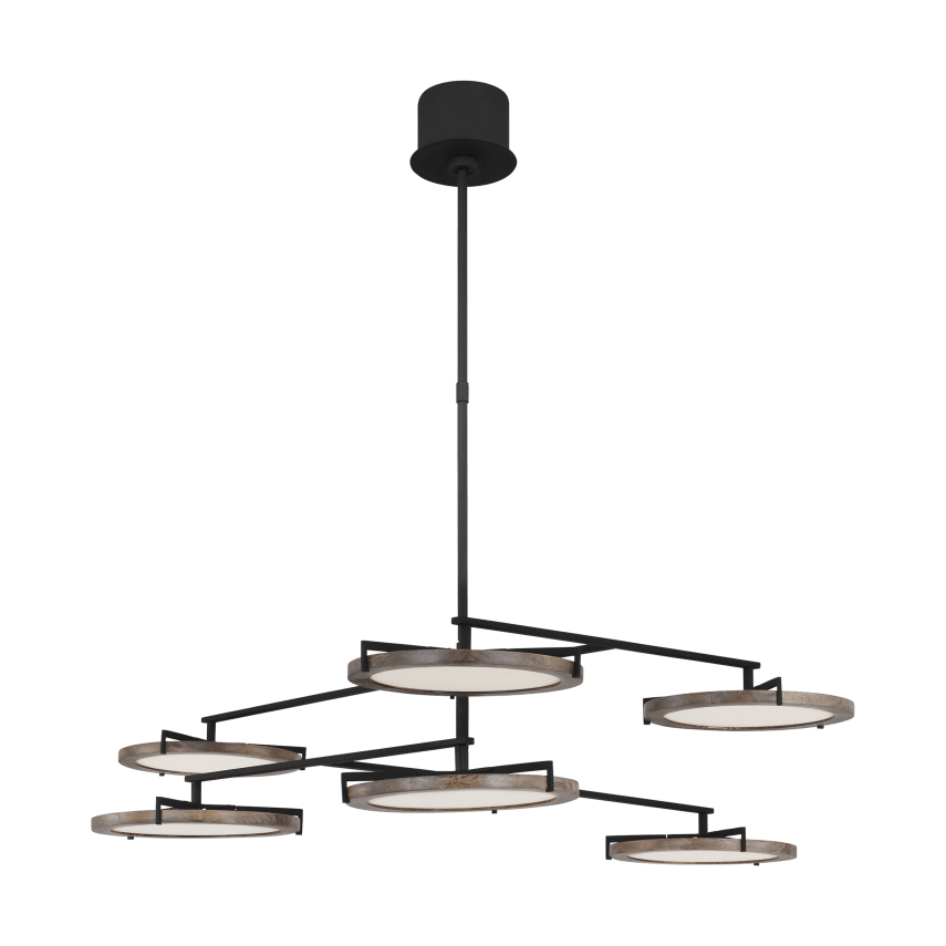 Visual Comfort Modern Collection - Shuffle Large Chandelier - CDCH17327WOB | Montreal Lighting & Hardware