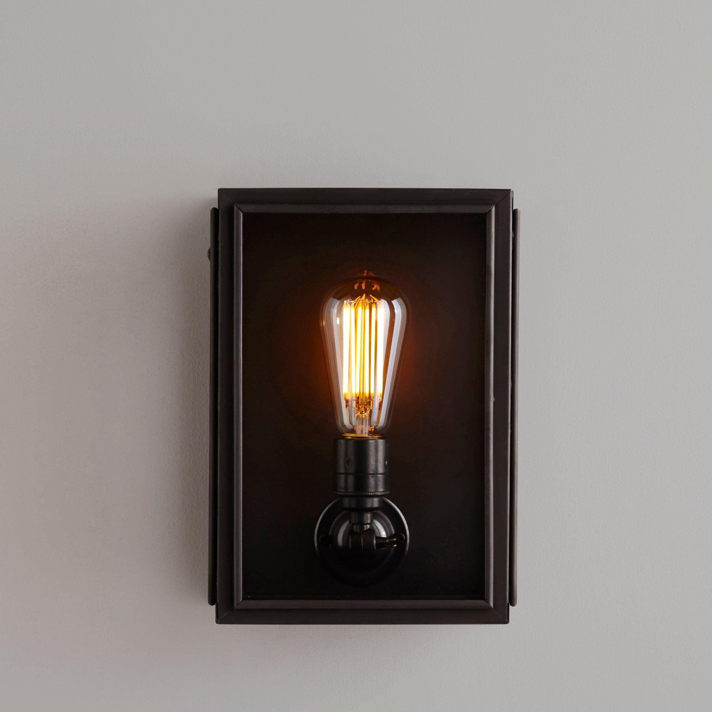 Davey Lighting - Small Box Wall Light 7641 (Externally Glazed) - US-DP7641/BR/WE/CL | Montreal Lighting & Hardware