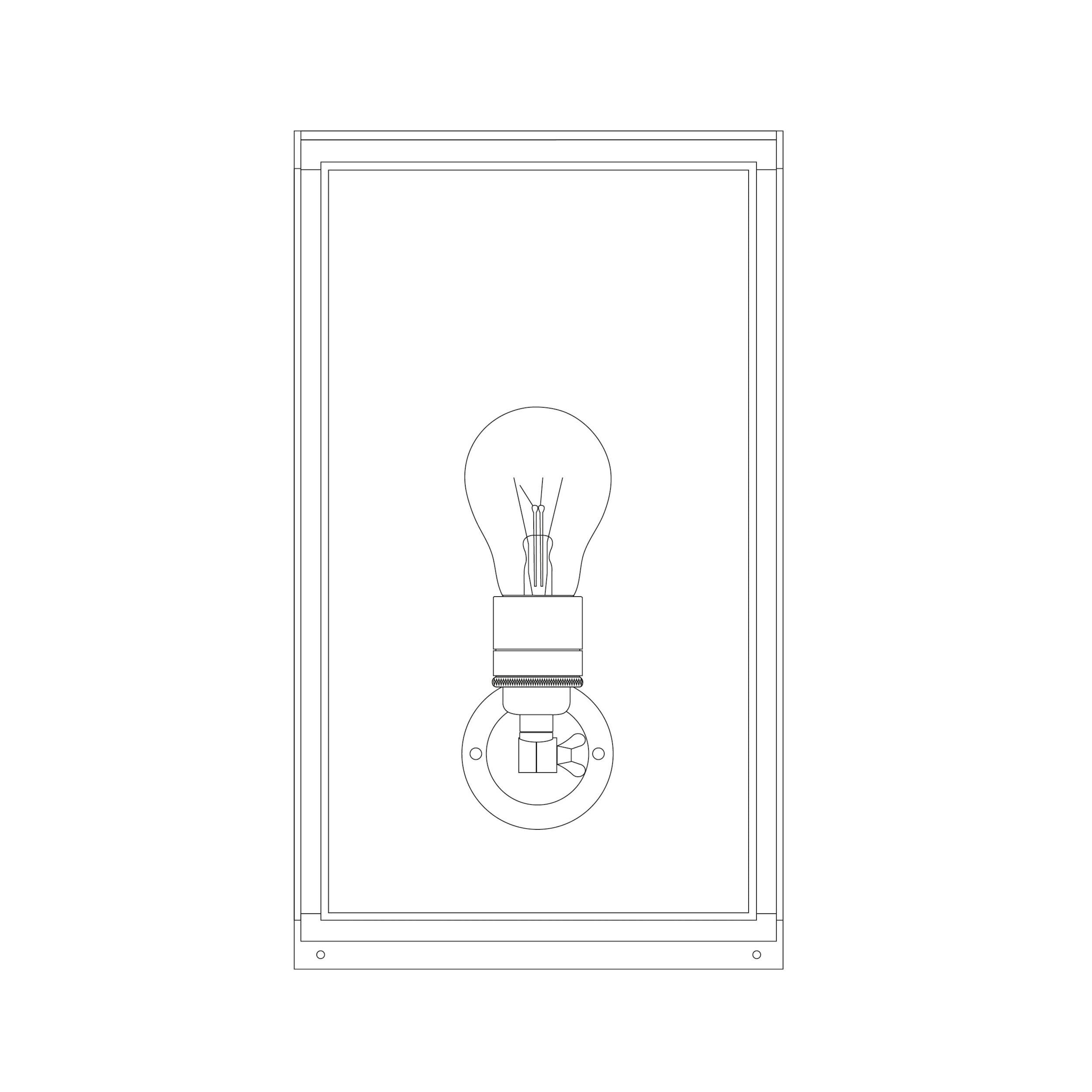 Davey Lighting - Medium Box Wall Light 7642 (Externally Glazed) - US-DP7642/BR/WE/FR | Montreal Lighting & Hardware