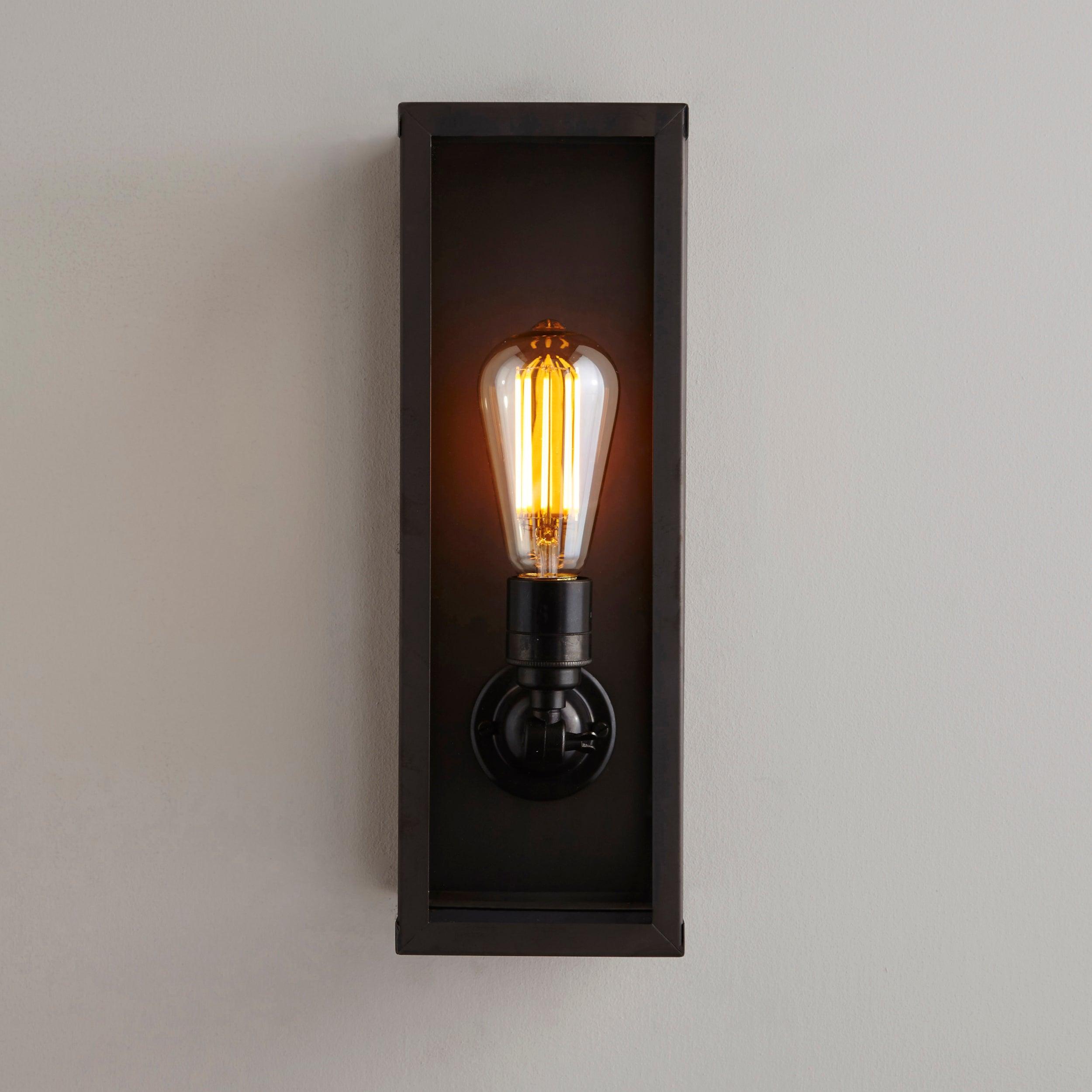 Davey Lighting - Narrow Box Wall Light 7650 (Internally Glazed) - US-DP7650/BR/WE/CL | Montreal Lighting & Hardware