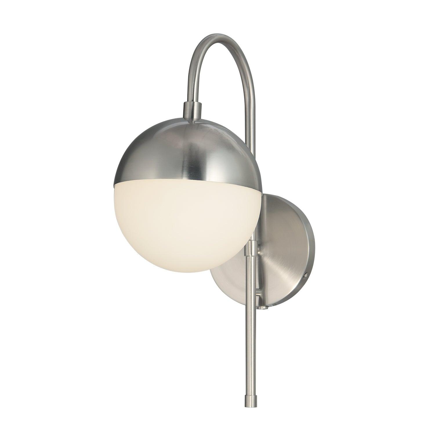Justice Designs - Ion Wall Sconce - FSN-4157-OPAL-NCKL | Montreal Lighting & Hardware