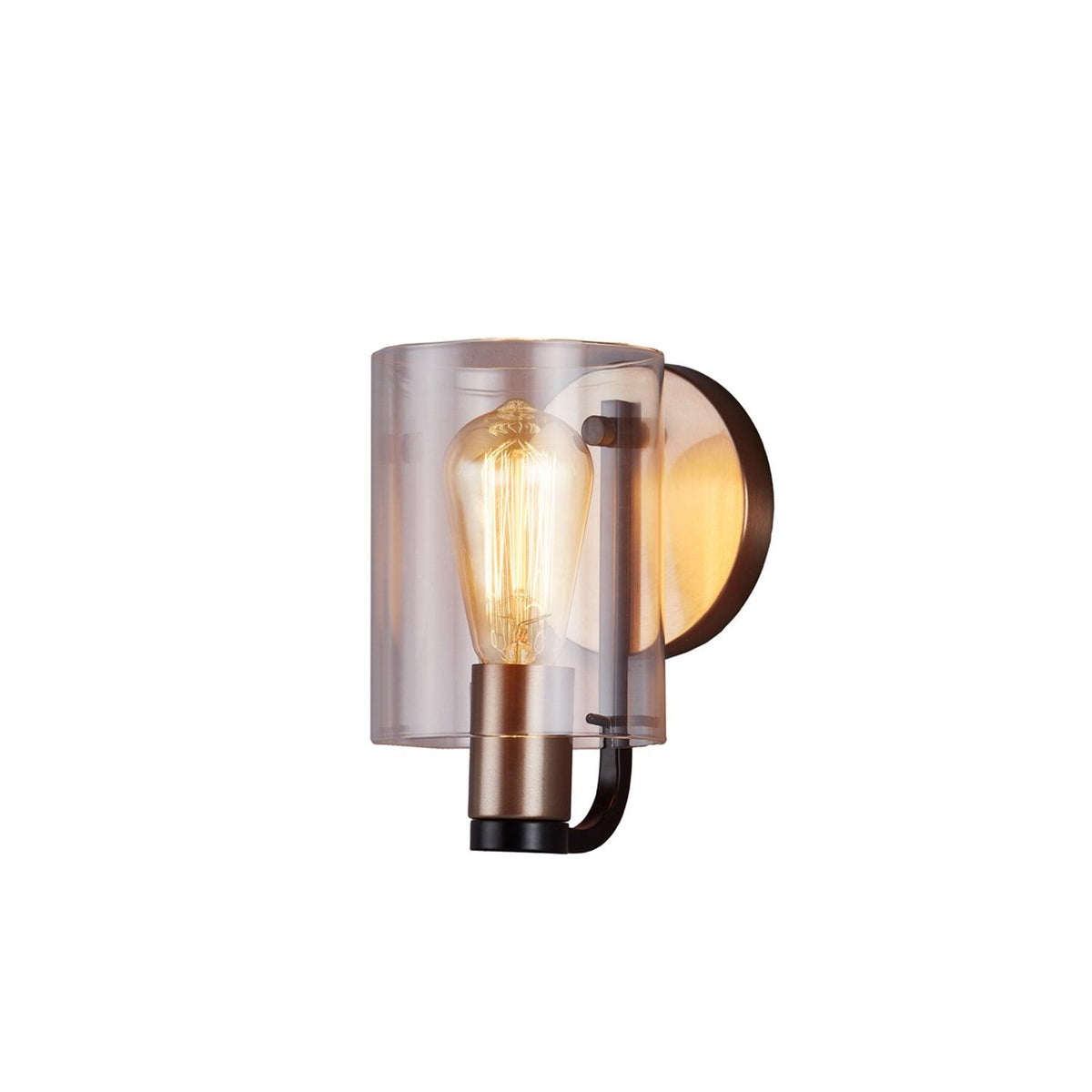 Justice Designs - Poise Wall Sconce - FSN-8081-CLER-MBBR | Montreal Lighting & Hardware