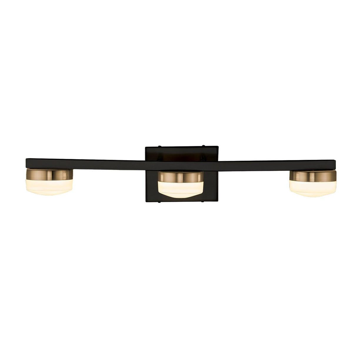 Justice Designs - Puck LED Bath Bar - FSN-8992-OPAL-NCKL | Montreal Lighting & Hardware