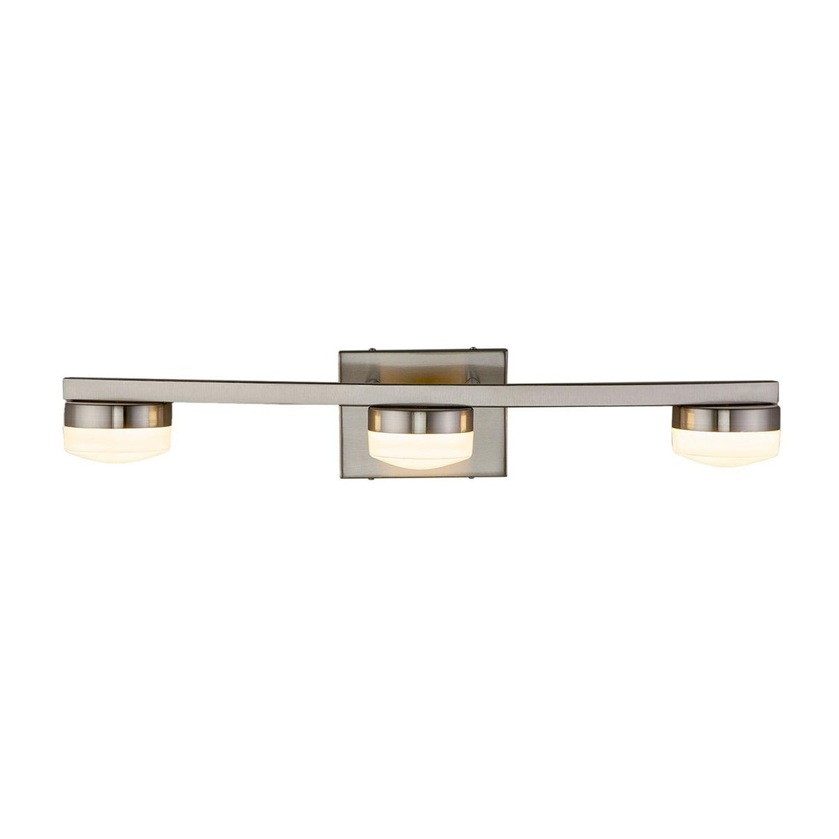 Justice Designs - Puck LED Bath Bar - FSN-8992-OPAL-NCKL | Montreal Lighting & Hardware