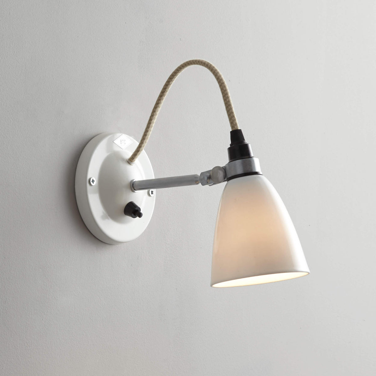 Original BTC - Hector Switched Small Dome Wall Light - US-FW396N | Montreal Lighting & Hardware