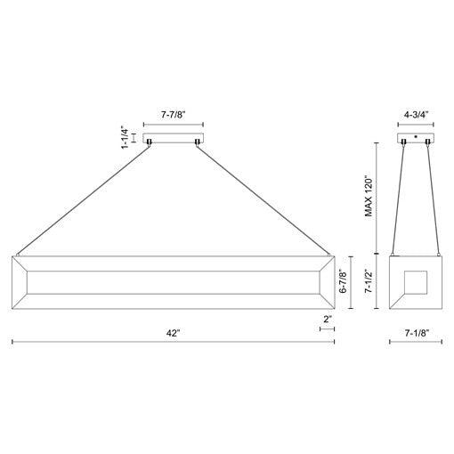 Kuzco Lighting - Morina LED Linear Pendant - LP32942-WK | Montreal Lighting & Hardware
