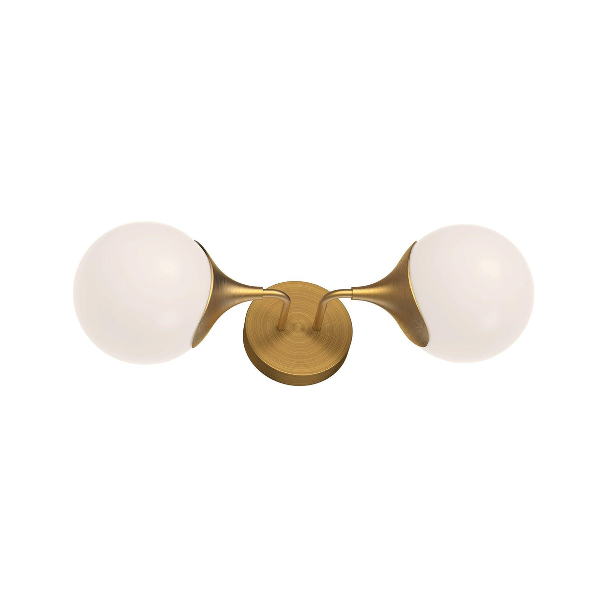 Alora Lighting - Nouveau Double Wall Sconce - WV505219AGOP | Montreal Lighting & Hardware