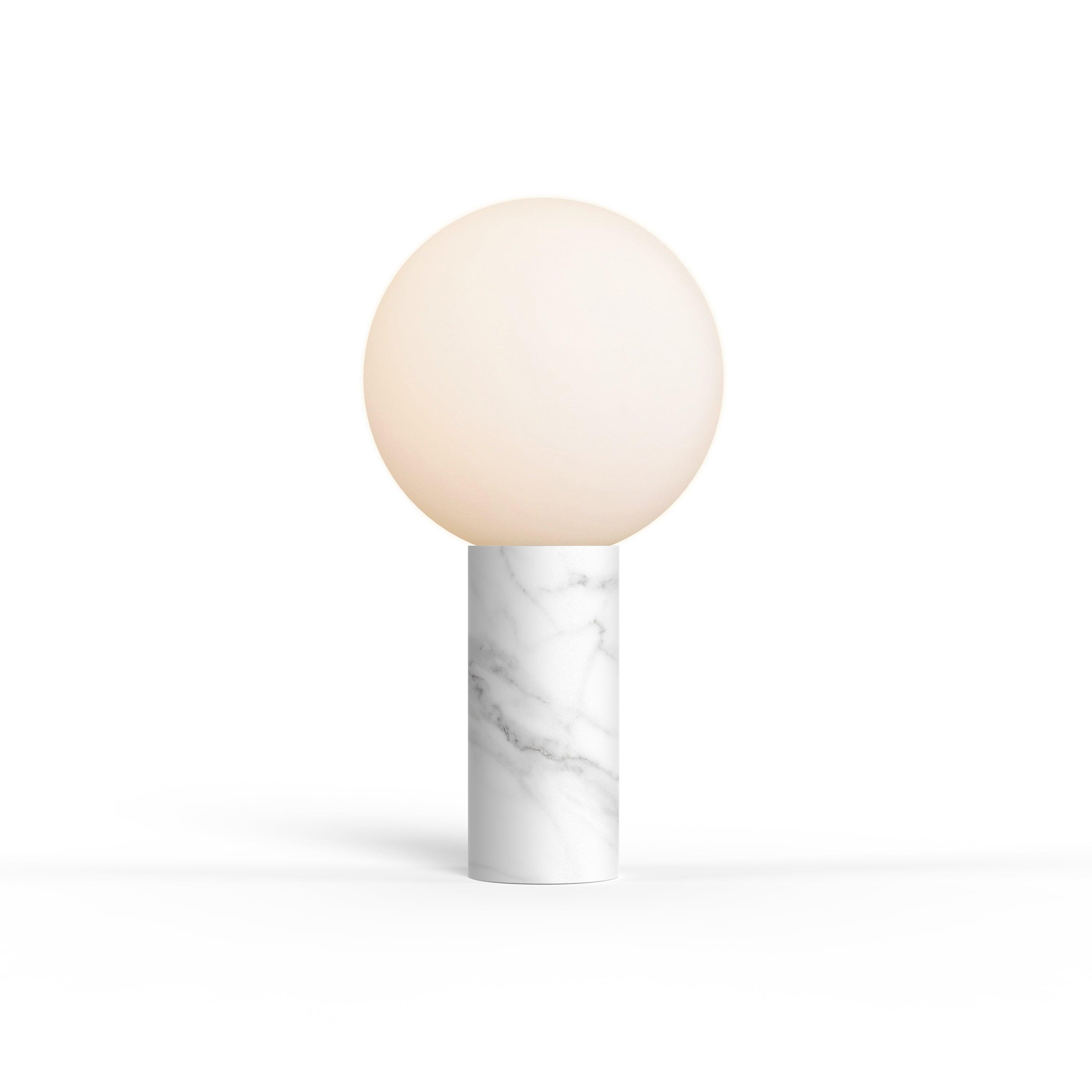 Pablo Designs - Pilar Table Lamp - PILA MRBL WHT | Montreal Lighting & Hardware