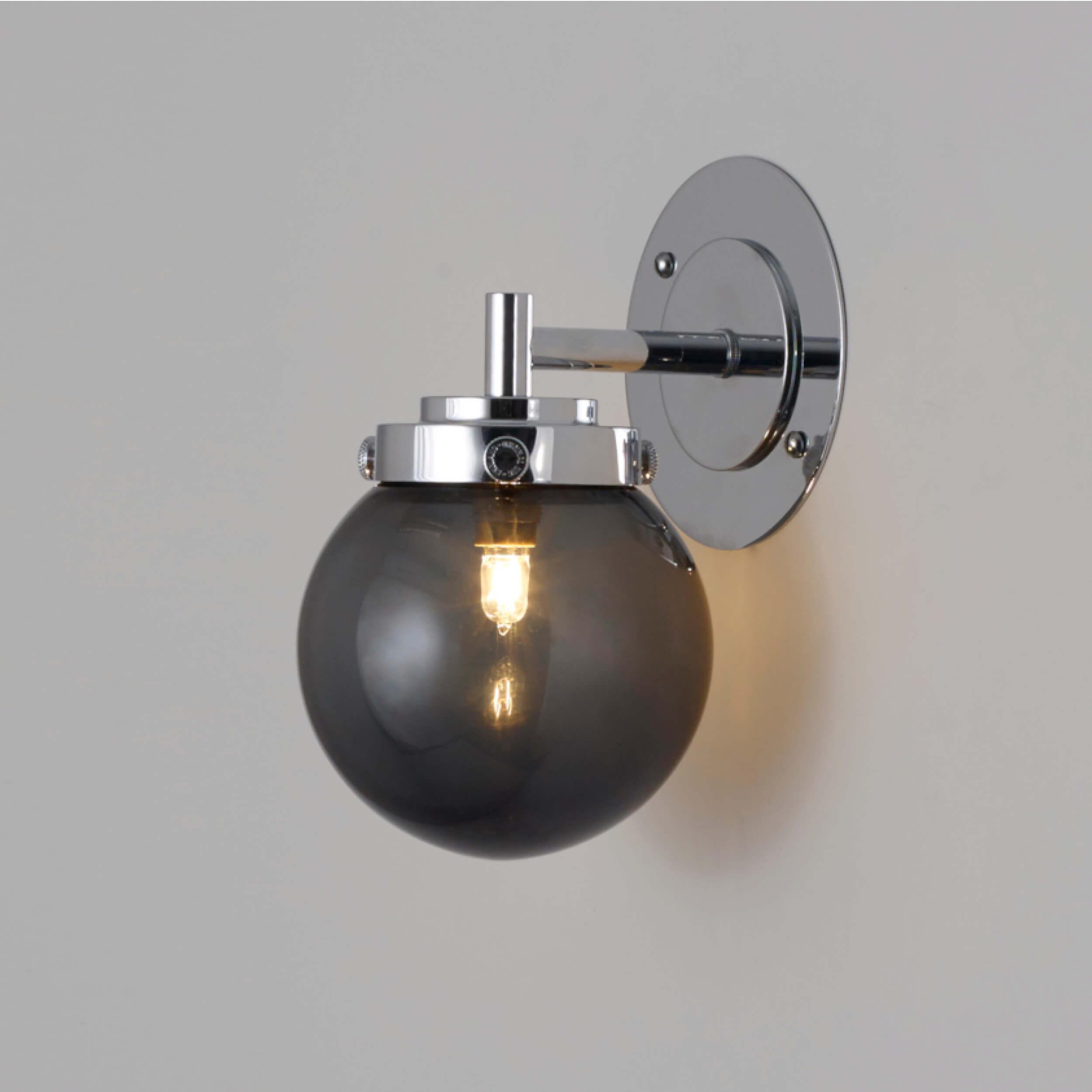 Original BTC - Mini Globe Wall Light - US-FW543/AN/CH | Montreal Lighting & Hardware
