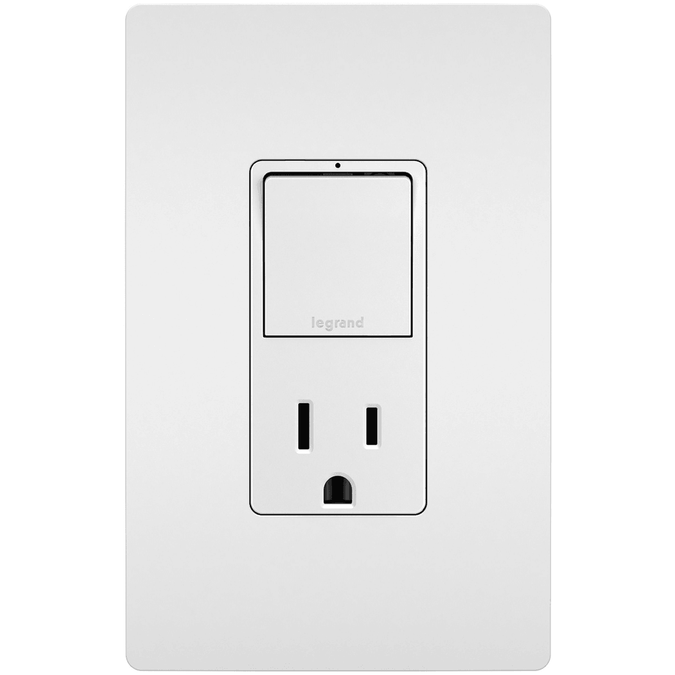 Legrand Radiant - radiant® Single Pole/3-Way Switch with 15A Tamper-Resistant Outlet - RCD38TRW | Montreal Lighting & Hardware