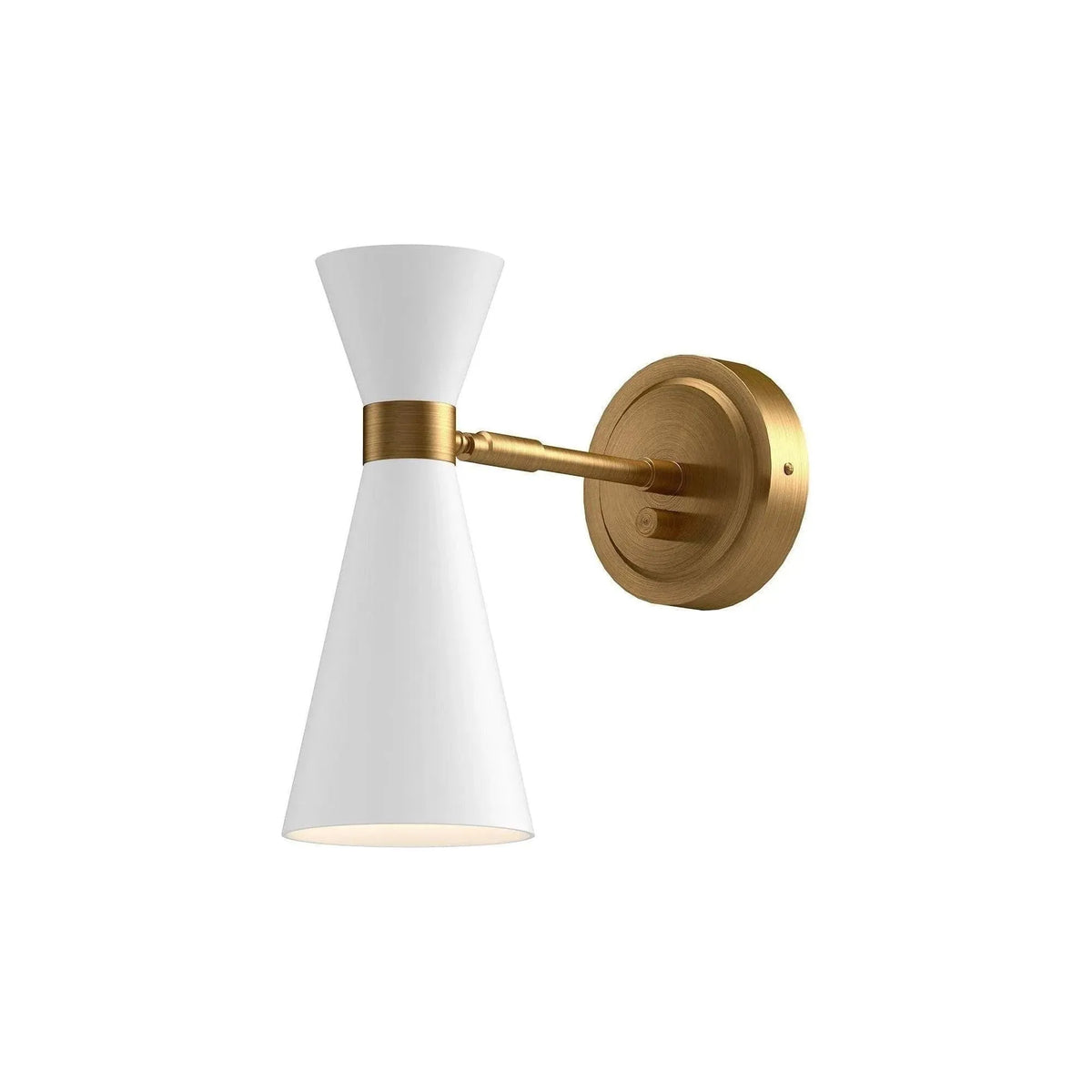 Alora Lighting - Blake Wall Sconce - WV574404WHAG | Montreal Lighting & Hardware