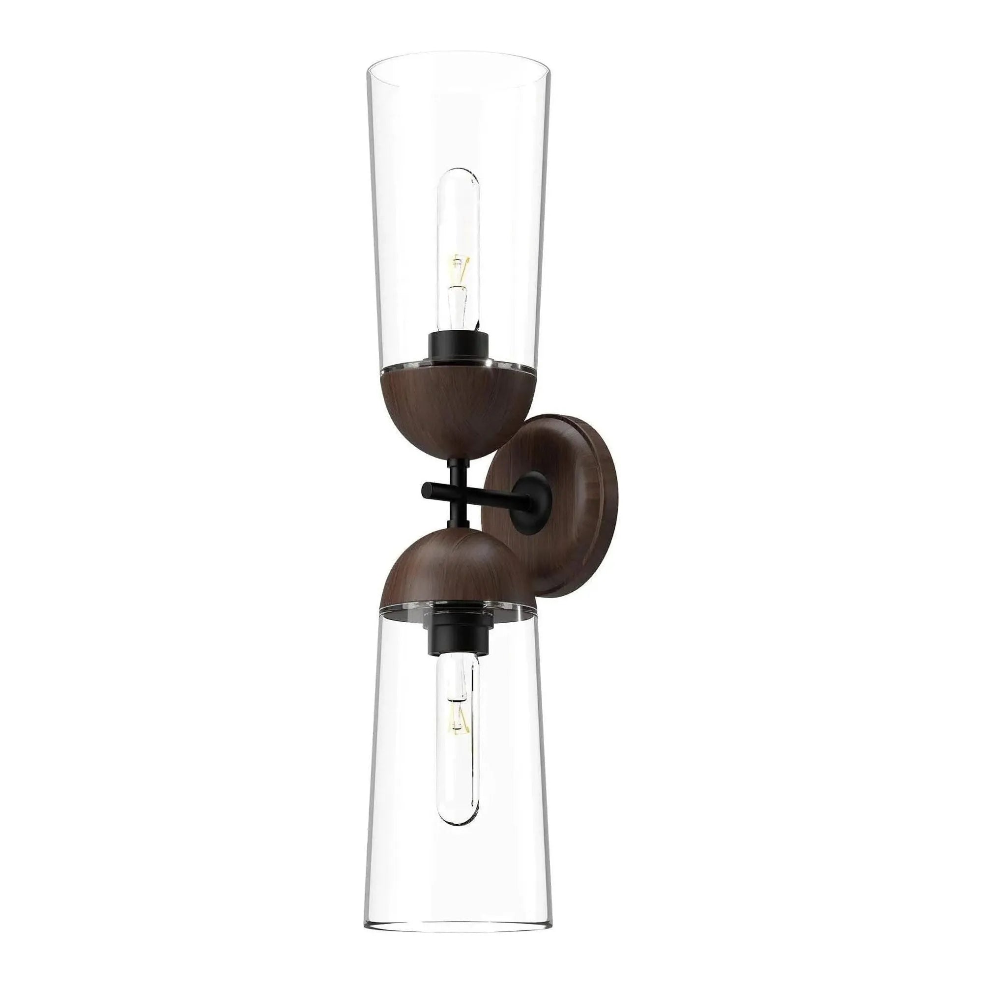 Alora Lighting - Emil Double Wall Sconce - WV542226AGWT | Montreal Lighting & Hardware
