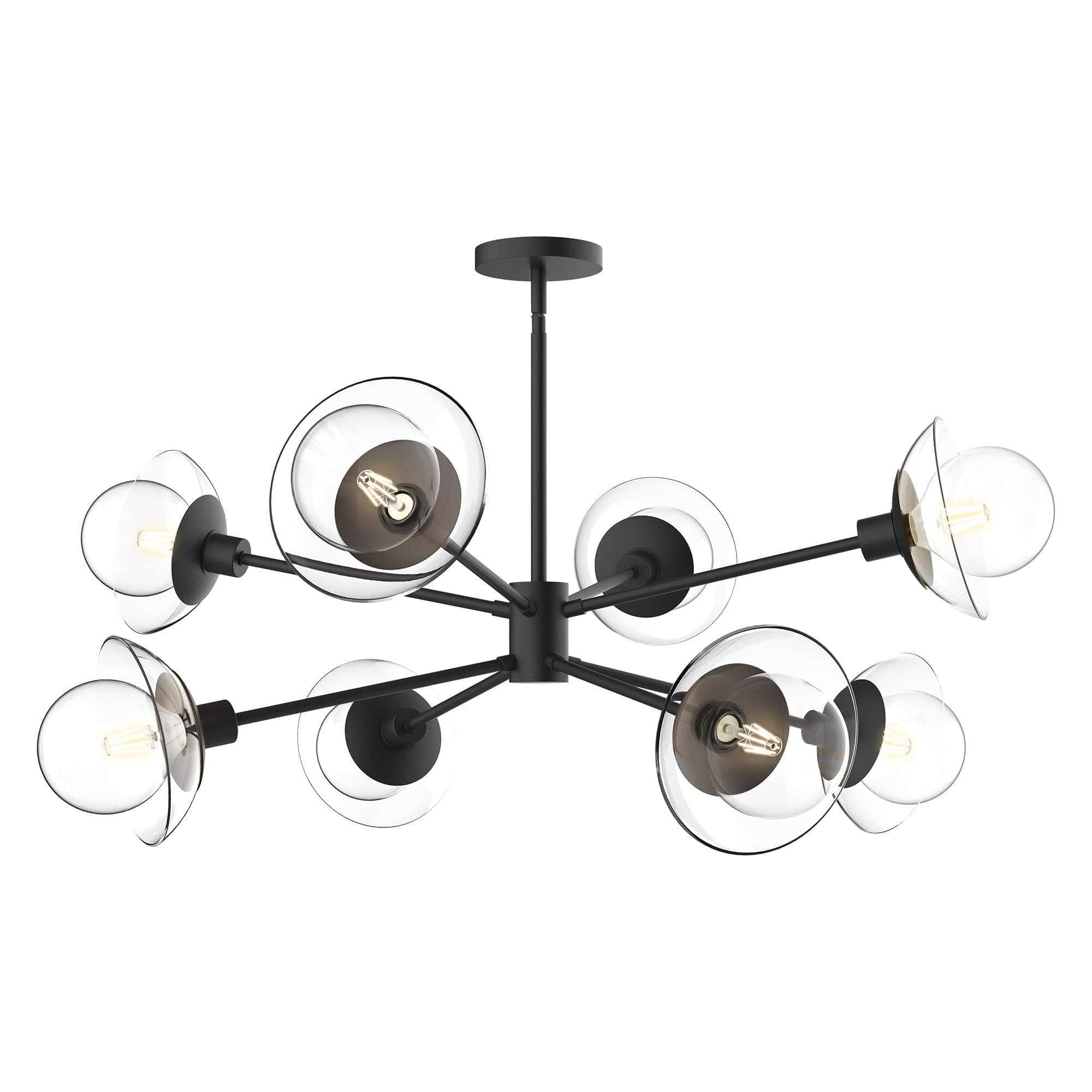 Alora Lighting - Francesca Chandelier - CH517338MBCL | Montreal Lighting & Hardware
