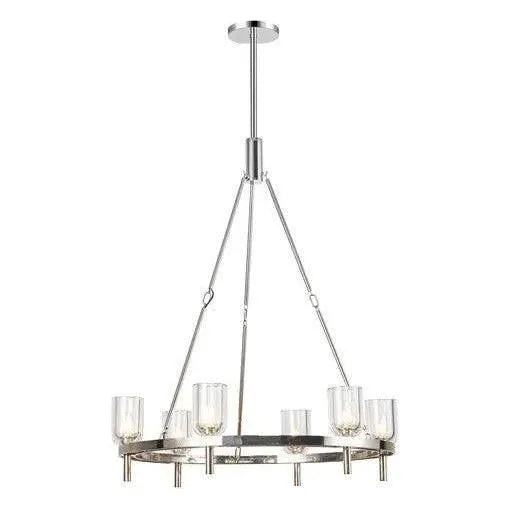 Alora Lighting - Lucian Chandelier - CH338632PNCC | Montreal Lighting & Hardware