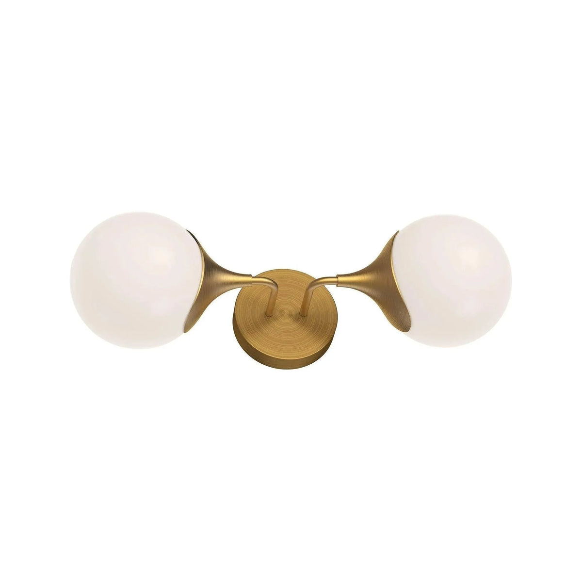 Alora Lighting - Nouveau Double Wall Sconce - WV505219AGOP | Montreal Lighting & Hardware