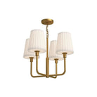 Alora Lighting - Plisse Chandelier - CH628423AGOP | Montreal Lighting & Hardware