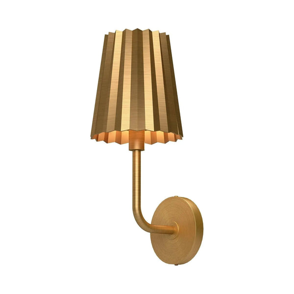Plisse Metal Shade Wall Sconce