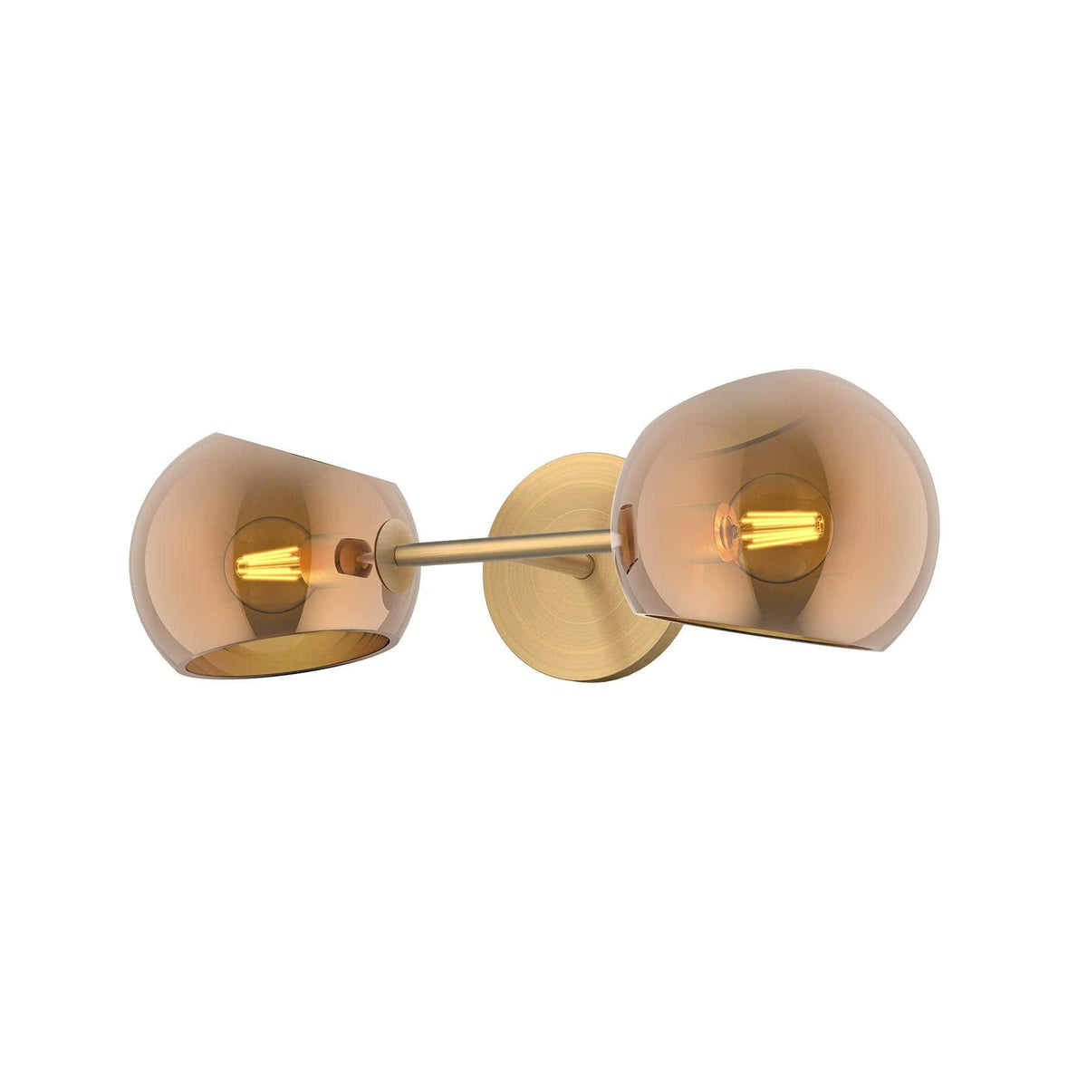 Alora Lighting - Willow Double Wall Sconce - WV548217BGCP | Montreal Lighting & Hardware