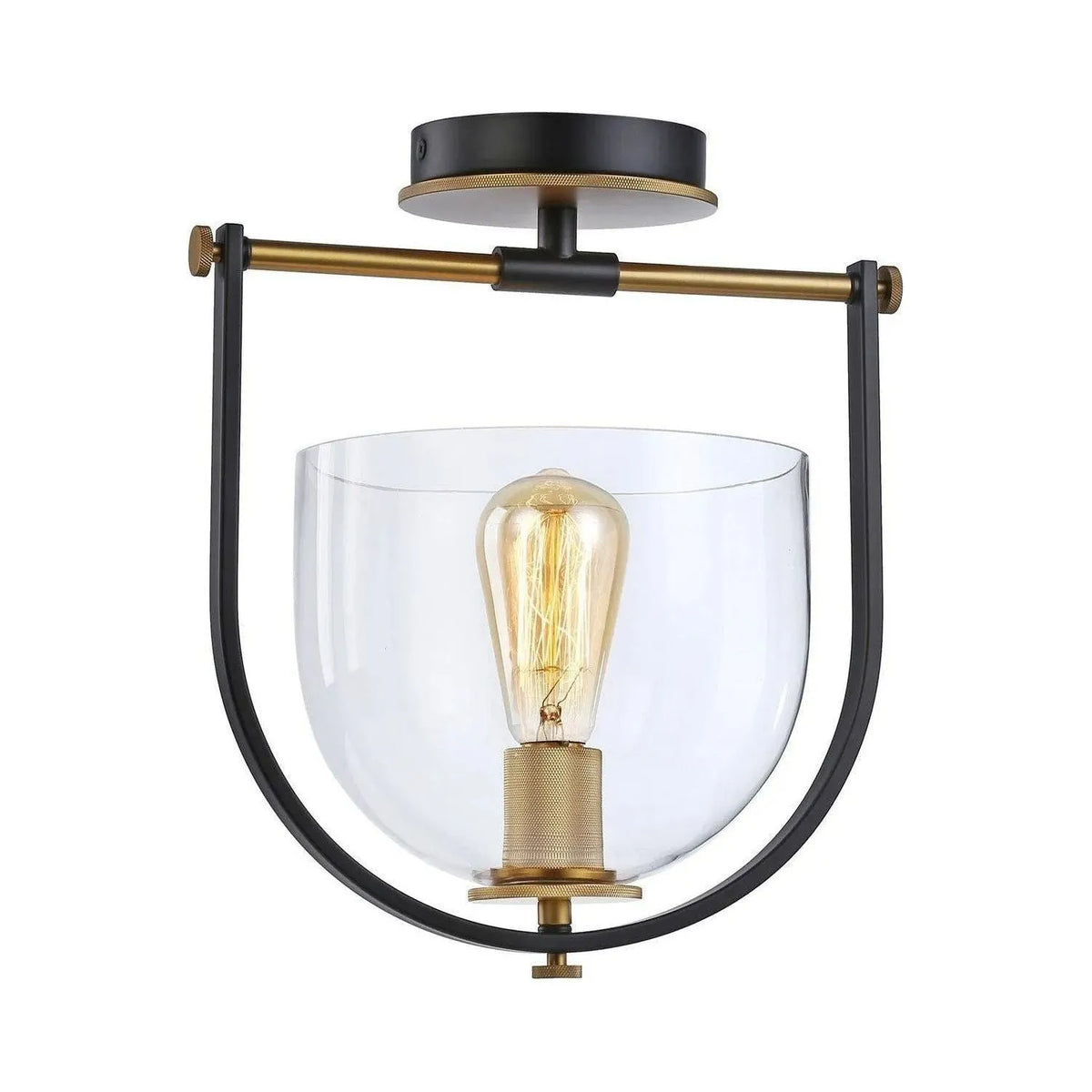 Artcraft Lighting - Cheshire Semi-Flush Mount - AC11743BB | Montreal Lighting & Hardware