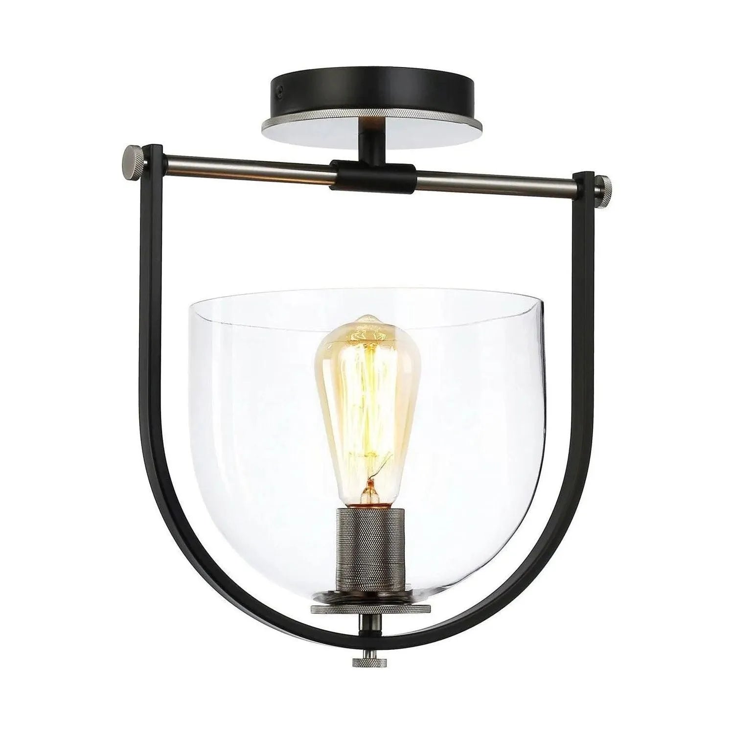 Artcraft Lighting - Cheshire Semi-Flush Mount - AC11743BB | Montreal Lighting & Hardware