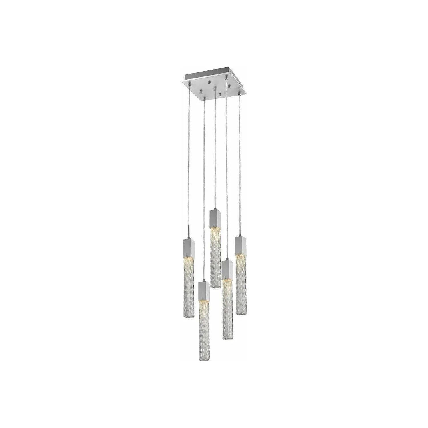 Avenue Lighting - Boa Square 5 Pendant - HF1900-5-BOA-CH | Montreal Lighting & Hardware
