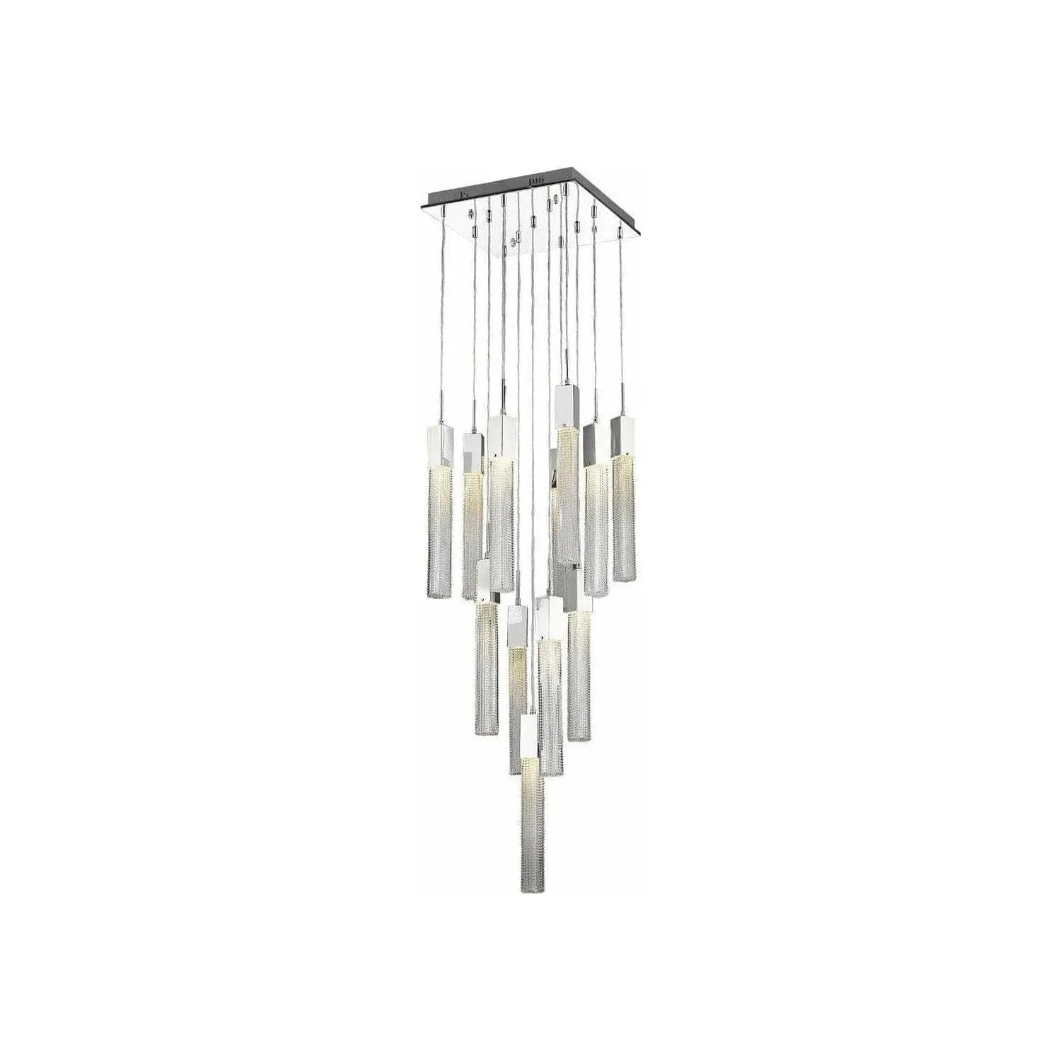 Avenue Lighting - Boa Square Multi Pendant - HF1905-13-BOA-BB | Montreal Lighting & Hardware