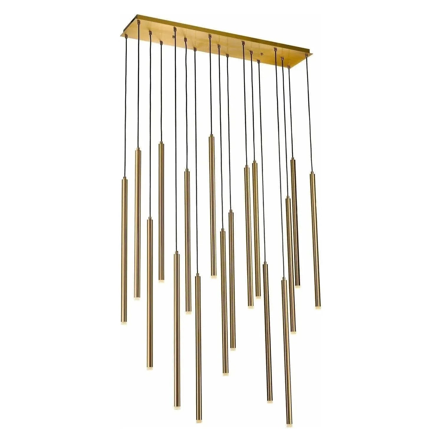 Avenue Lighting - Filmore Ave. Linear Multi Pendant - HF2802-BLK | Montreal Lighting & Hardware