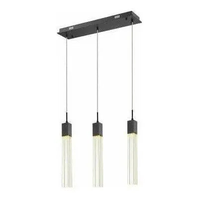 Avenue Lighting - Glacier Linear Multi Pendant - HF1900-3-GL-BK-C | Montreal Lighting & Hardware