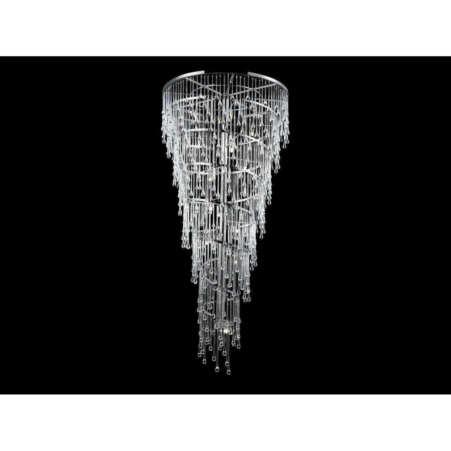 Avenue Lighting - Hollywood Blvd. Foyer Chandelier - HF1805-PN | Montreal Lighting & Hardware