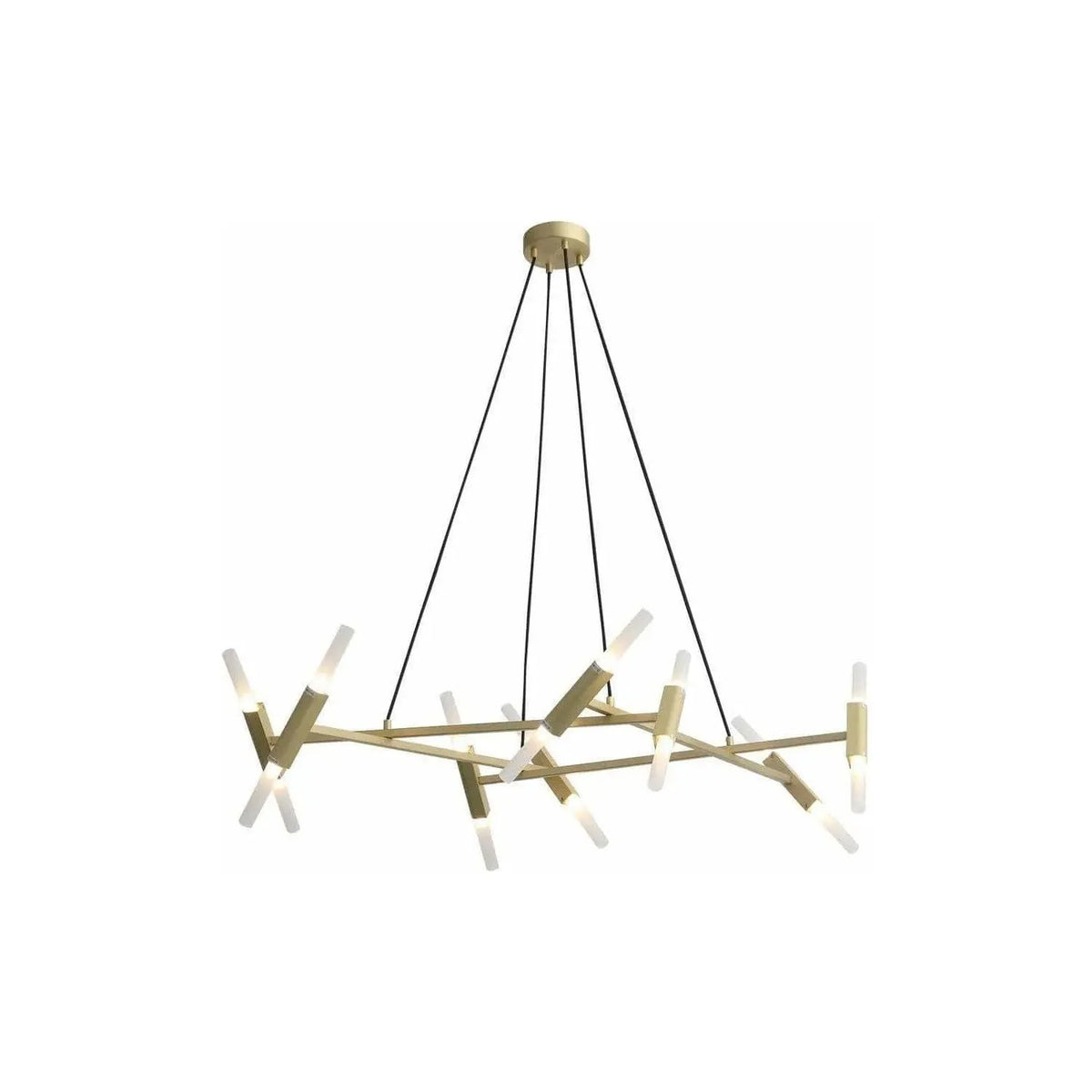 Avenue Lighting - Manhattan Ave. Linear Chandelier - HF6016-BB | Montreal Lighting & Hardware