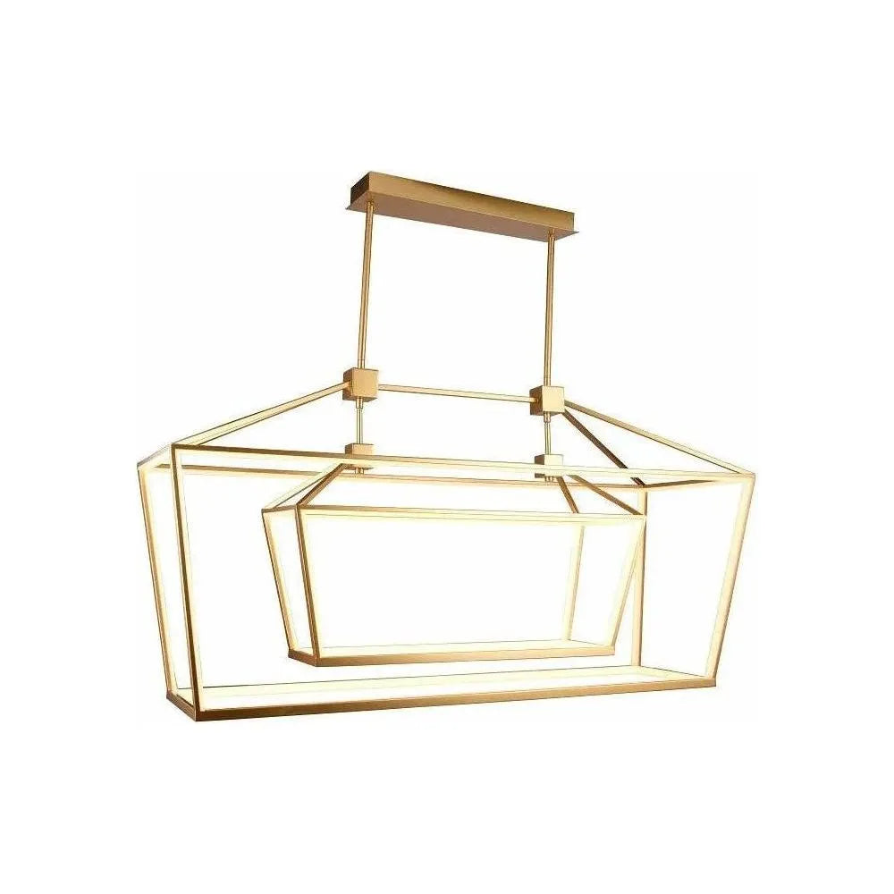 Avenue Lighting - Park Ave. Double Linear Chandelier - HF9413-GLD | Montreal Lighting & Hardware