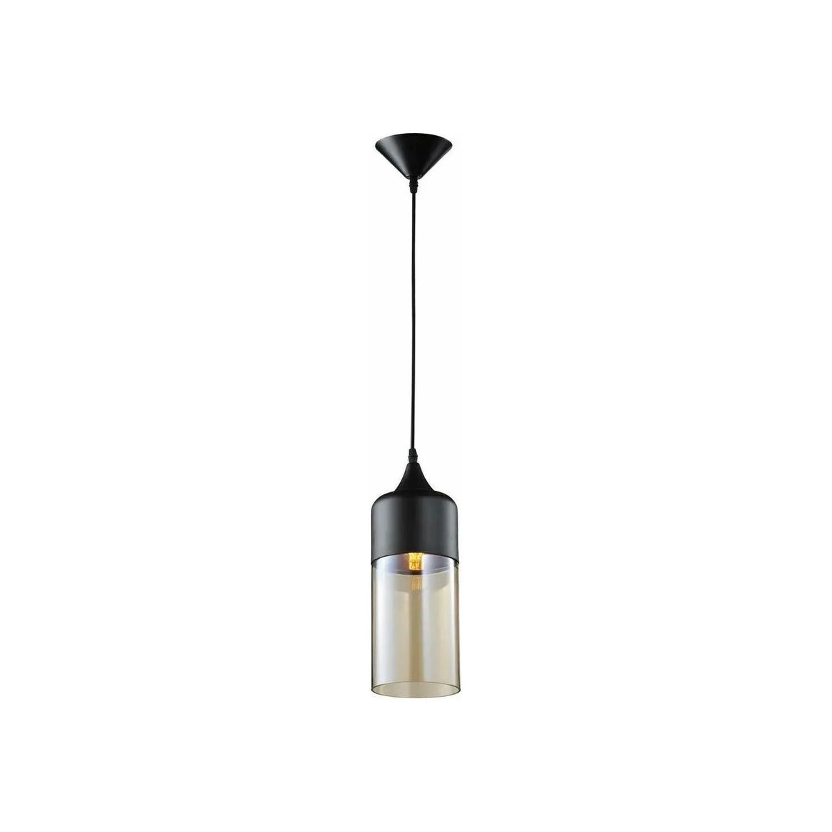 Avenue Lighting - Robertson Blvd. Cylinder Pendant - HF9112-BKBZ | Montreal Lighting & Hardware