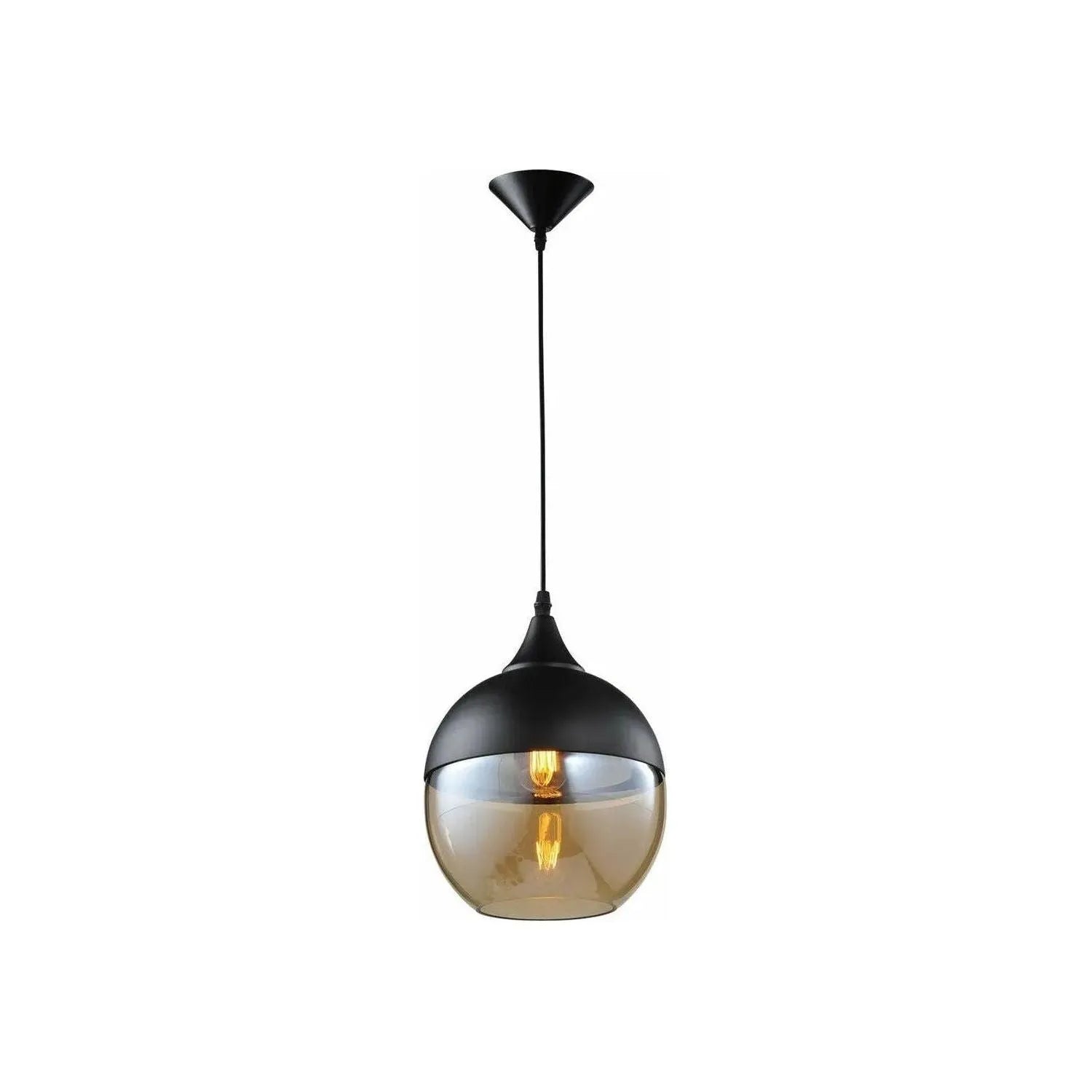 Avenue Lighting - Robertson Blvd. Round Pendant - HF9111-BKBZ | Montreal Lighting & Hardware