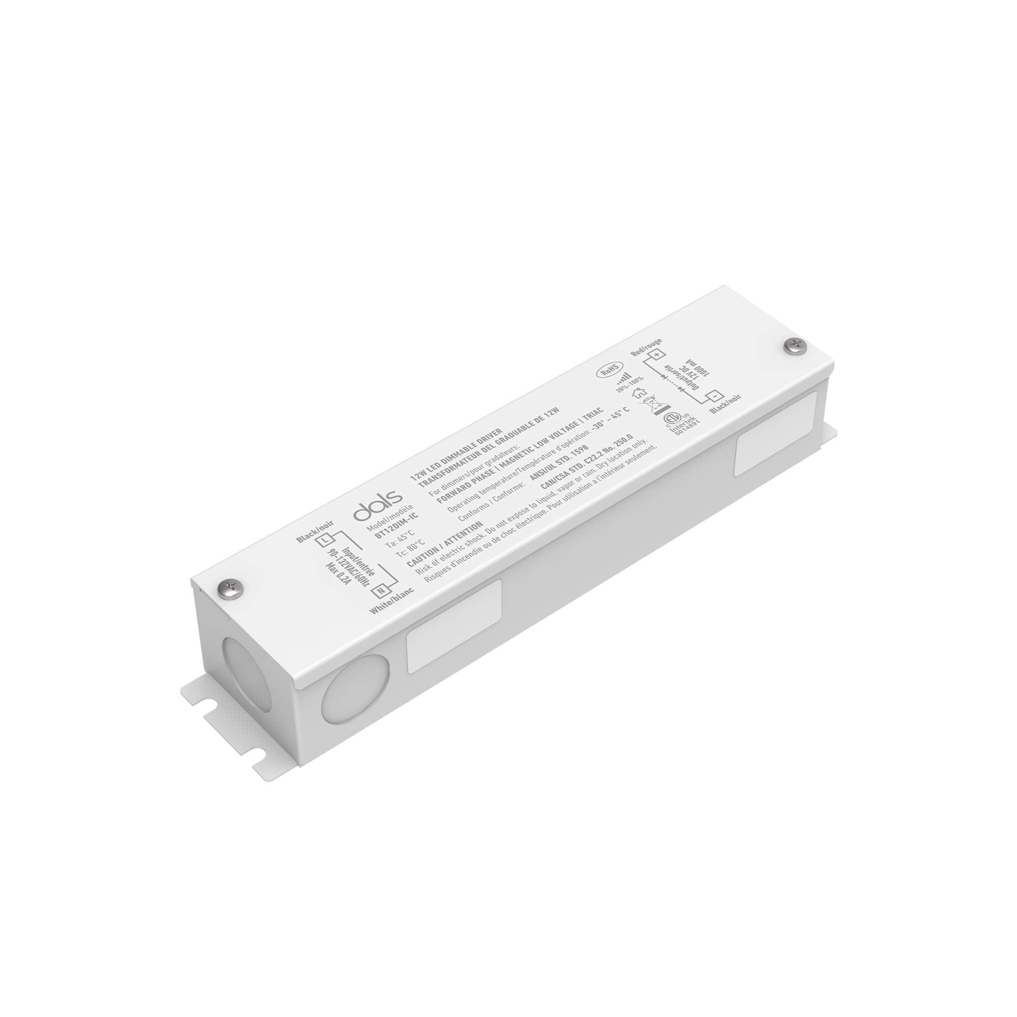 DALS Lighting - BT 12V DC Dimmable LED Hardwire Driver IC Rated - BT12DIM-IC | Montreal Lighting & Hardware