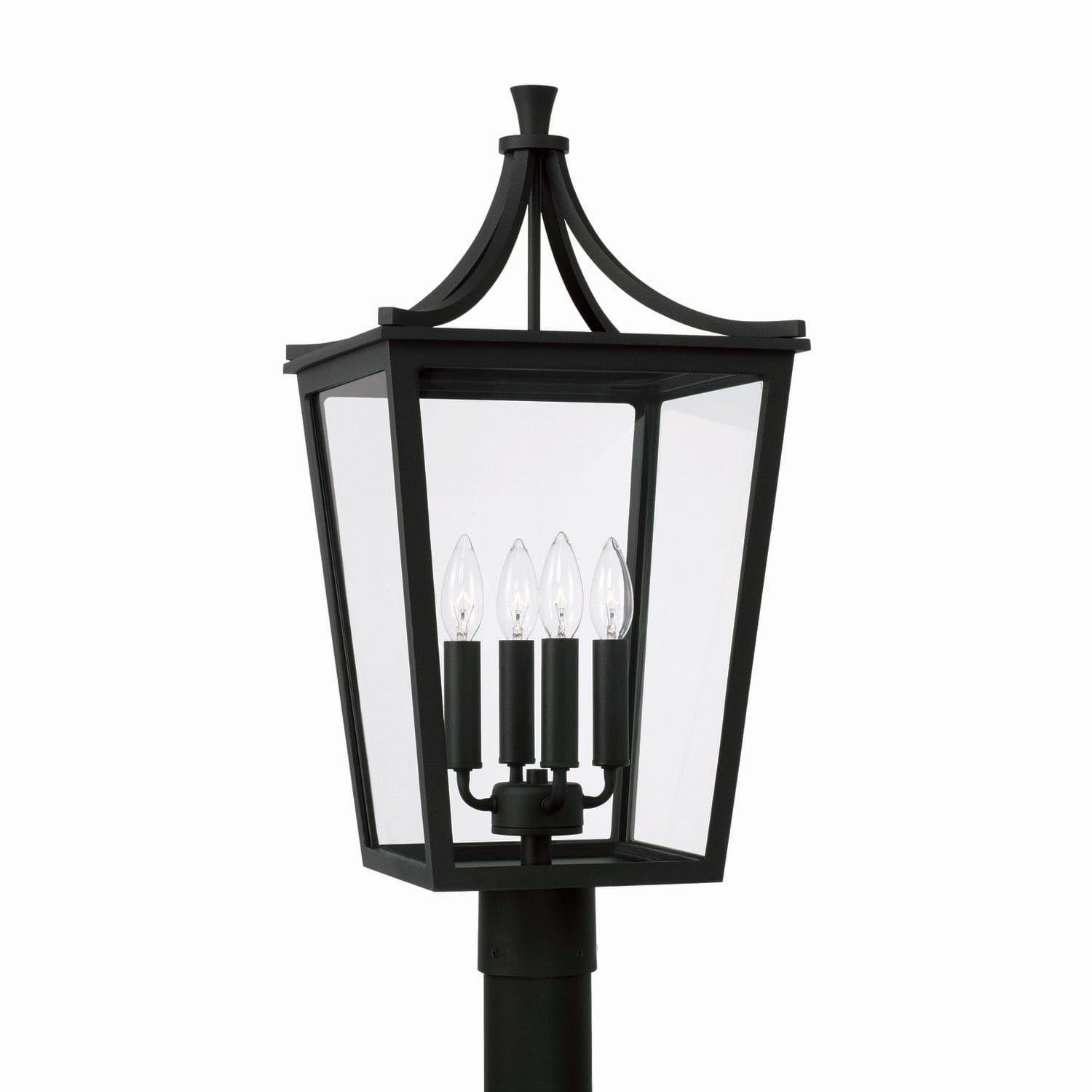 Capital Lighting Fixture Company - Adair Outdoor Post Lantern - 947943BK | Montreal Lighting & Hardware