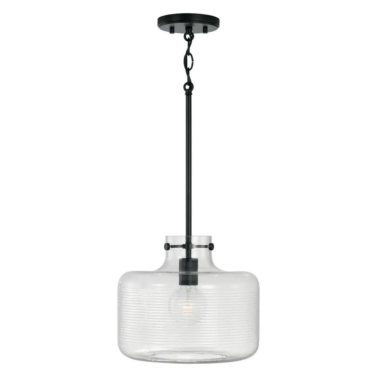 Capital Lighting Fixture Company - Brighton Ribbed Glass Pendant - 342511MB | Montreal Lighting & Hardware