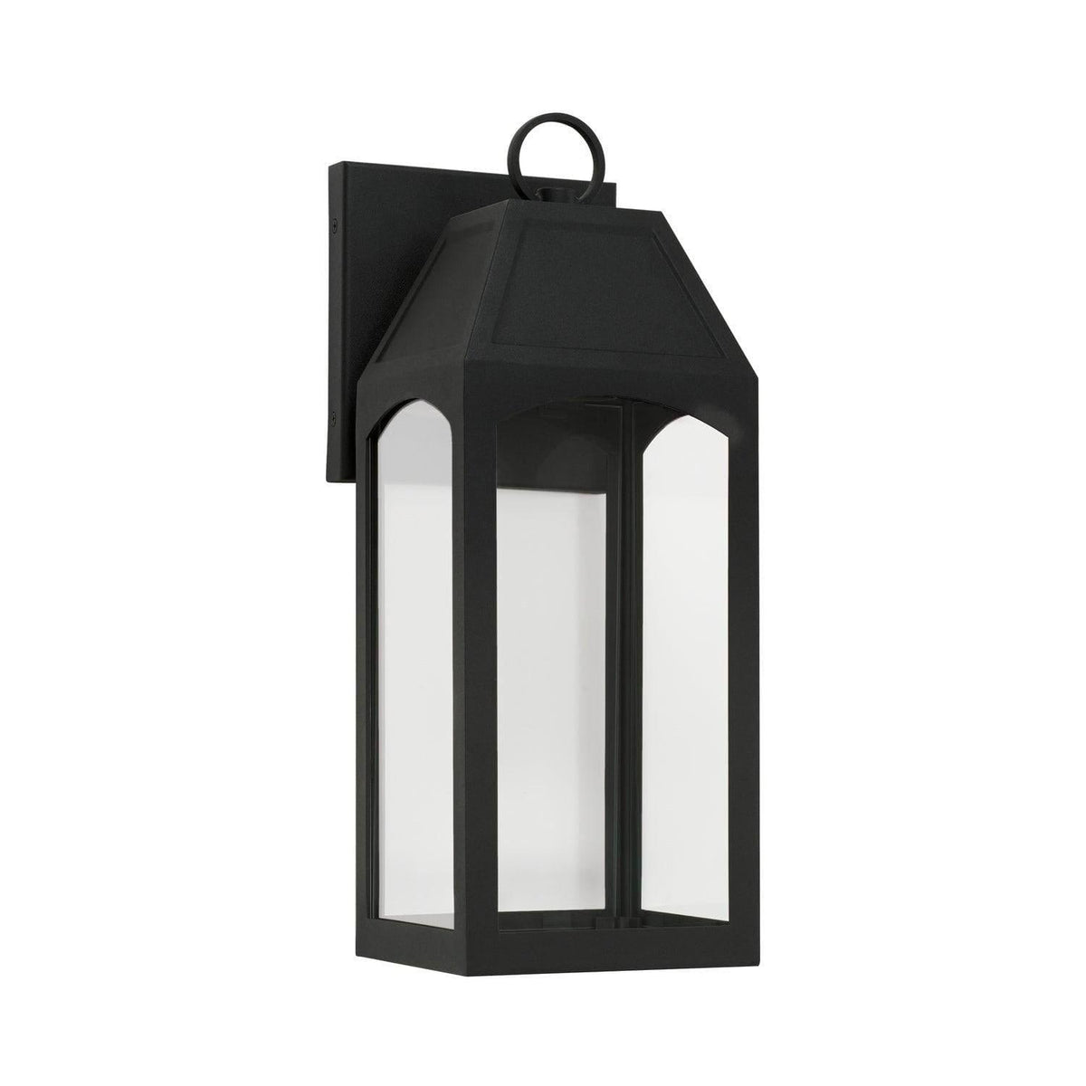 Capital Lighting Fixture Company - Burton Outdoor Wall Lantern - 946311BK-GL | Montreal Lighting & Hardware