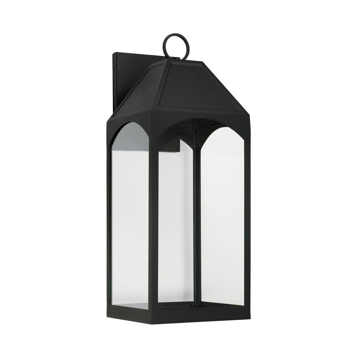 Capital Lighting Fixture Company - Burton Outdoor Wall Lantern - 946341BK-GL | Montreal Lighting & Hardware