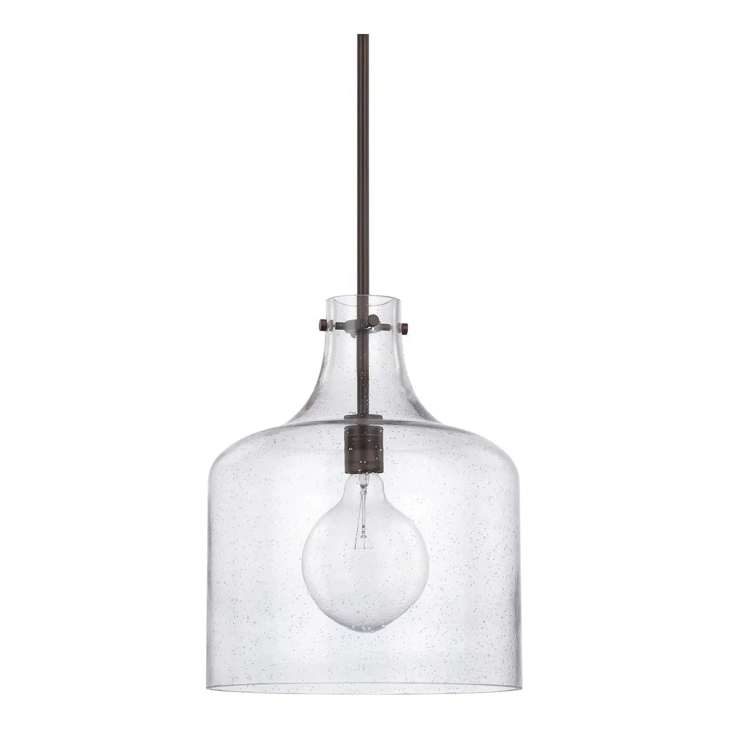 Capital Lighting Fixture Company - Crawford Seeded Glass Pendant - 325712AD | Montreal Lighting & Hardware