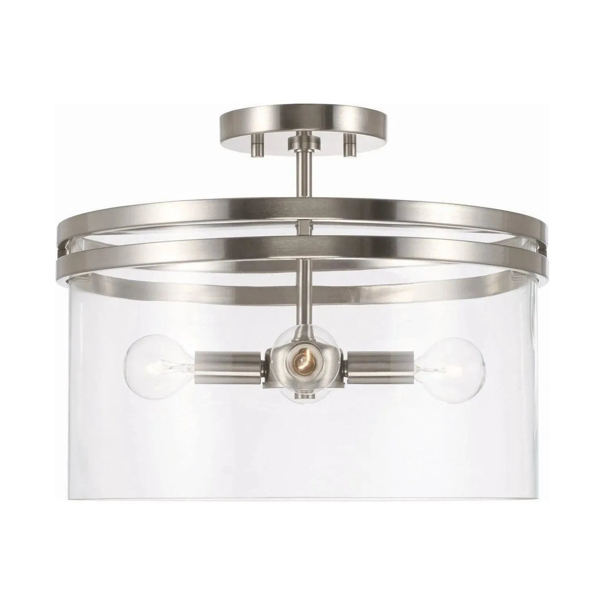 Capital Lighting Fixture Company - Fuller Semi-Flush Mount - 248741BN | Montreal Lighting & Hardware