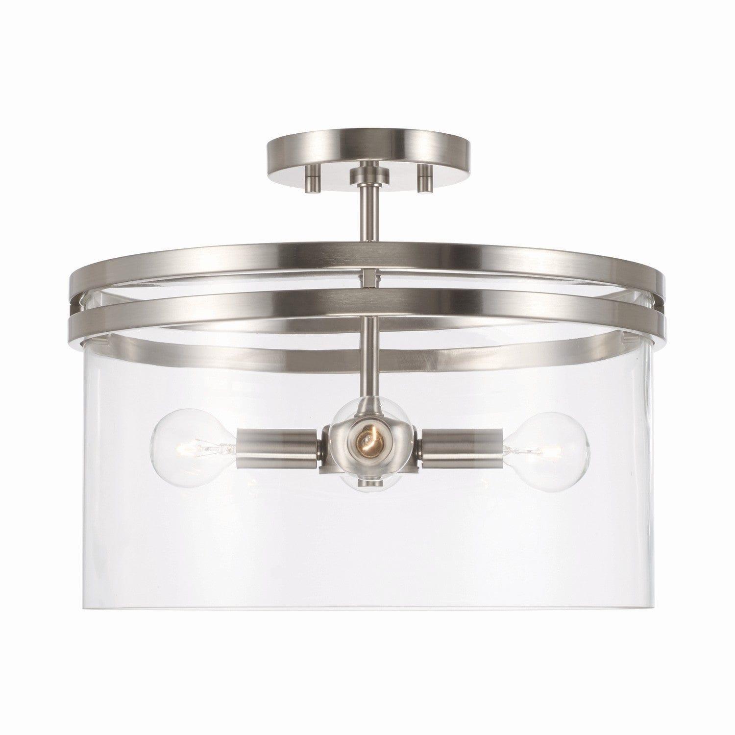 Capital Lighting Fixture Company - Fuller Semi-Flush Mount - 248741BN | Montreal Lighting & Hardware