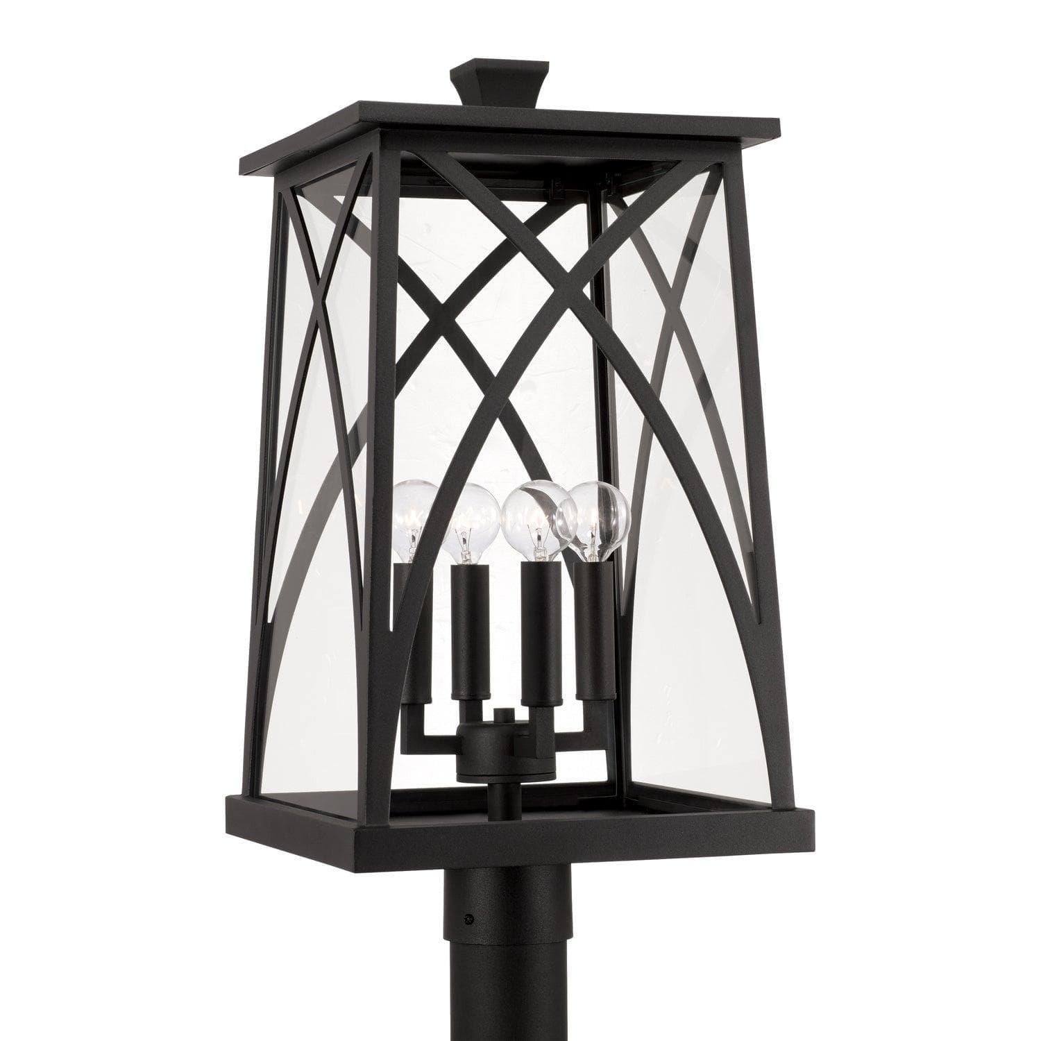 Capital Lighting Fixture Company - Marshall Outdoor Post Lantern - 946543BK | Montreal Lighting & Hardware