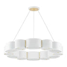Corbett Lighting - Opal Chandelier - 393-30-SWH/VB | Montreal Lighting & Hardware