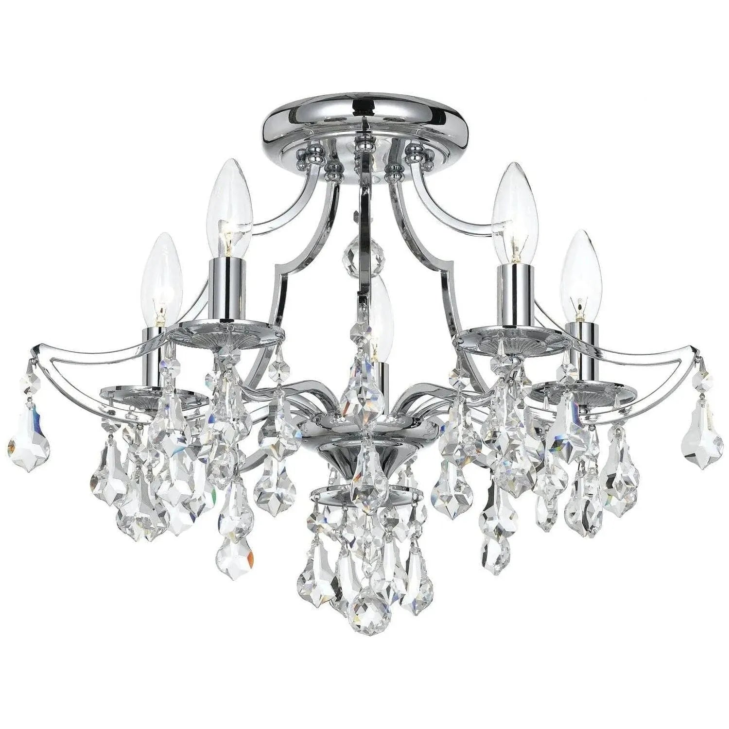 Crystorama - Cedar Semi-Flush Mounts - 5930-CH-CL-S | Montreal Lighting & Hardware