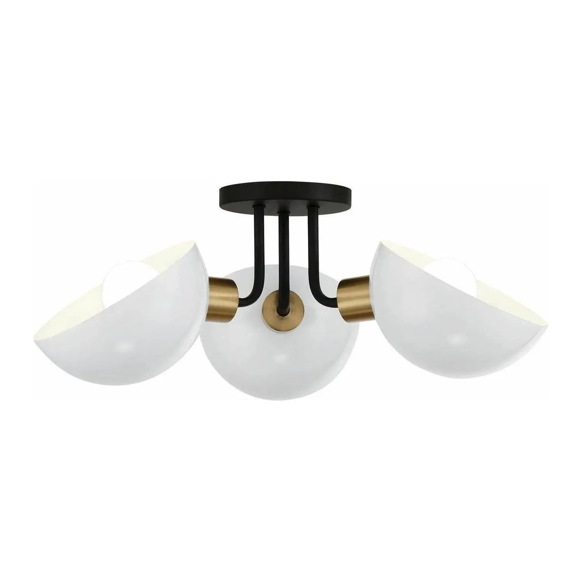 Crystorama - Gigi Semi-Flush Mount - GIG-810-BK-AG | Montreal Lighting & Hardware