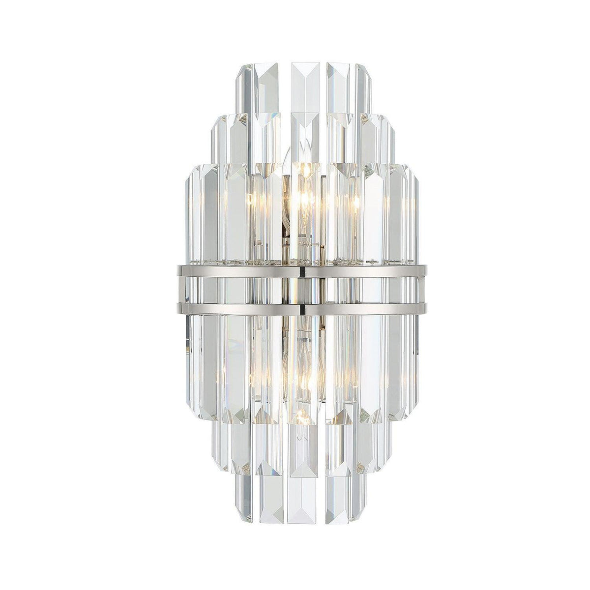 Crystorama - Hayes Wall Sconce - HAY-1402-PN | Montreal Lighting & Hardware